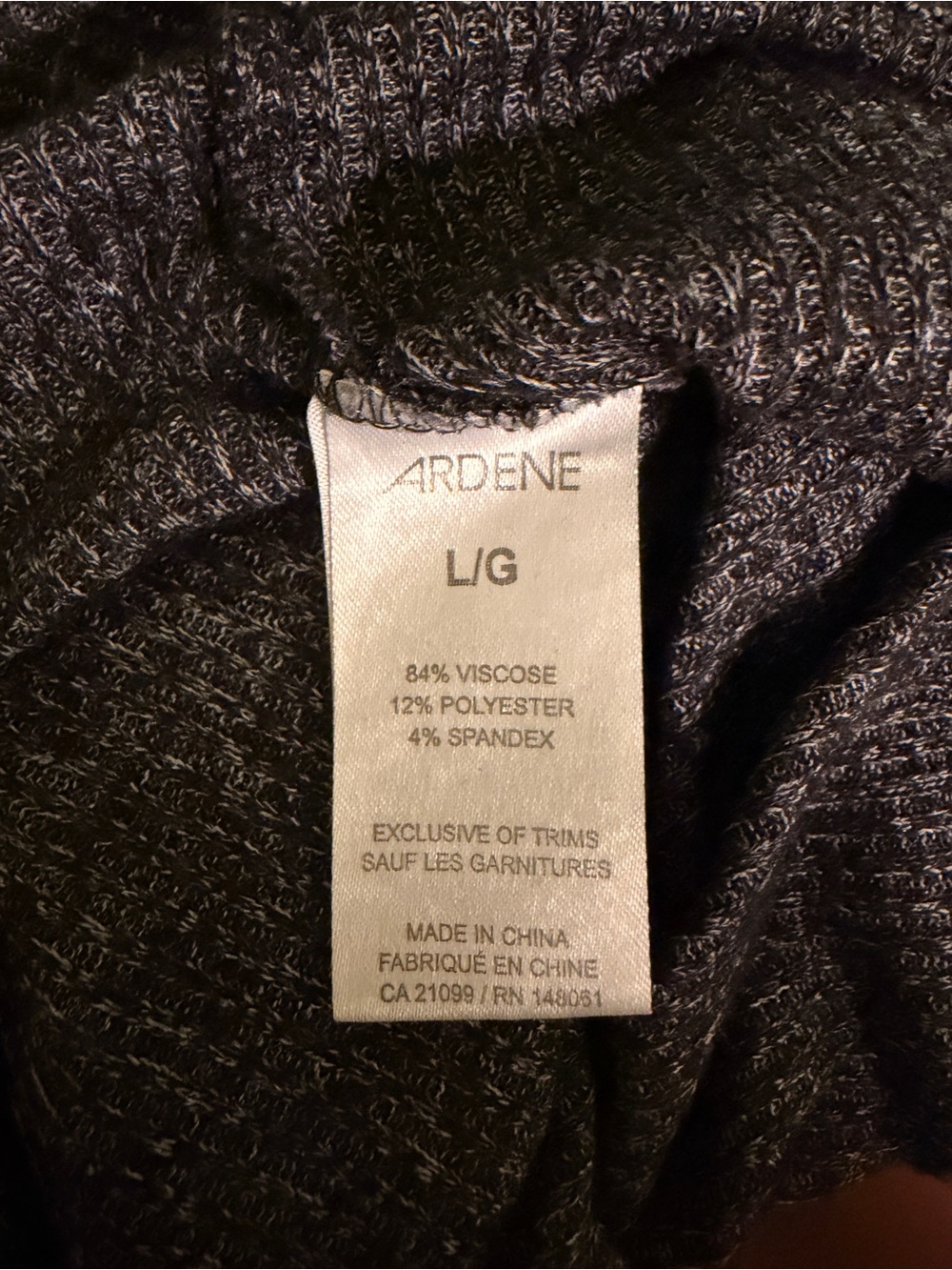 Ardene Black Crew Neck Cropped Sweater - Picture 4 of 4